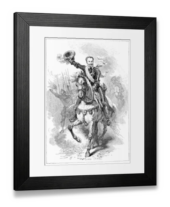 Framed Print : Henry IV King of England portrait illustration 1882 Framed Print : Henry IV King of England portrait illustration 1882