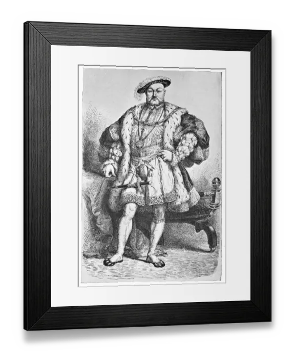 Framed Print : Portrait of Henry VIII - 19th Century Framed Print : Portrait of Henry VIII - 19th Century