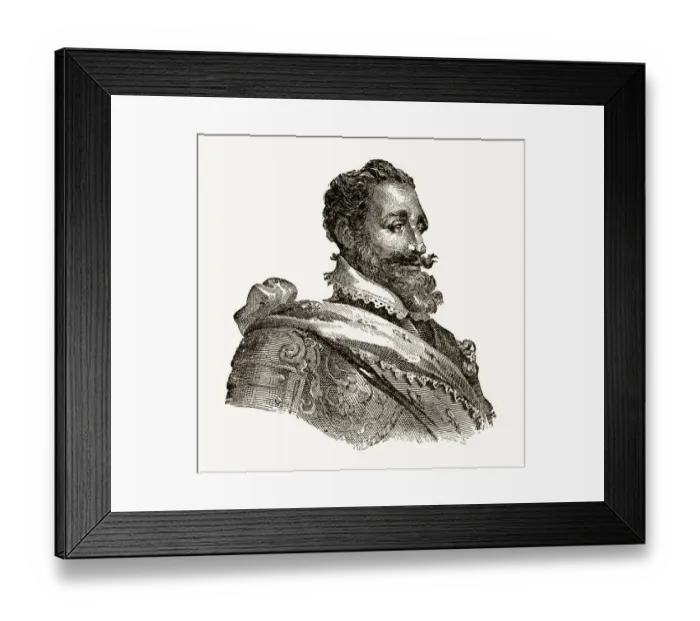 Framed Print : Henry IV, 1553-1610, Engraving Framed Print : Henry IV, 1553-1610, Engraving
