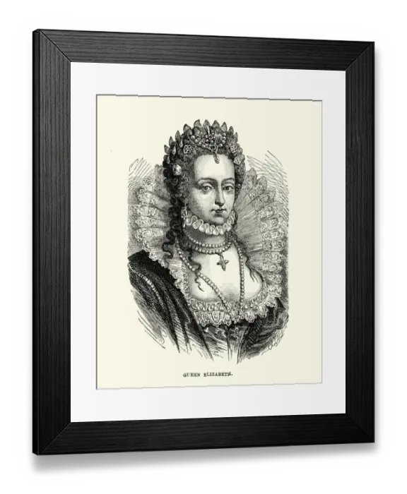 Framed Print : Queen Elizabeth I of England Framed Print : Queen Elizabeth I of England
