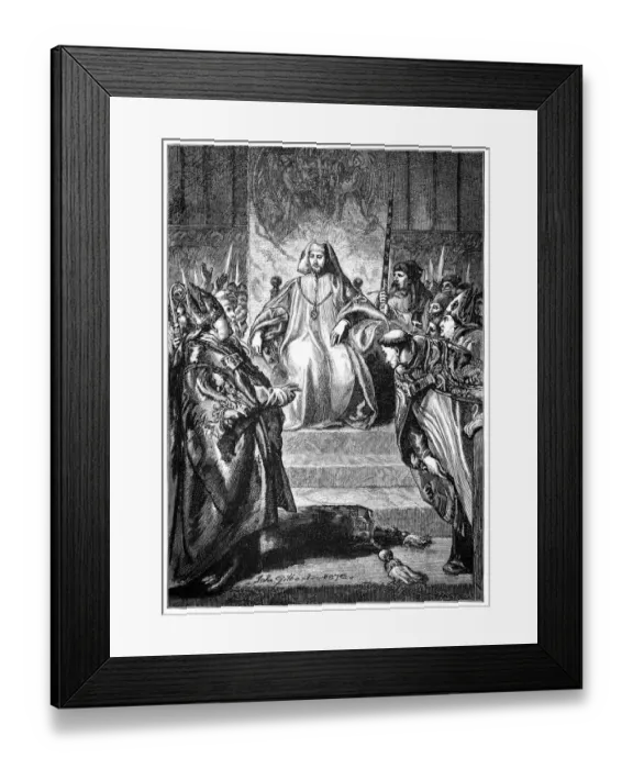 Framed Print : Coronation of King Henry IV Framed Print : Coronation of King Henry IV