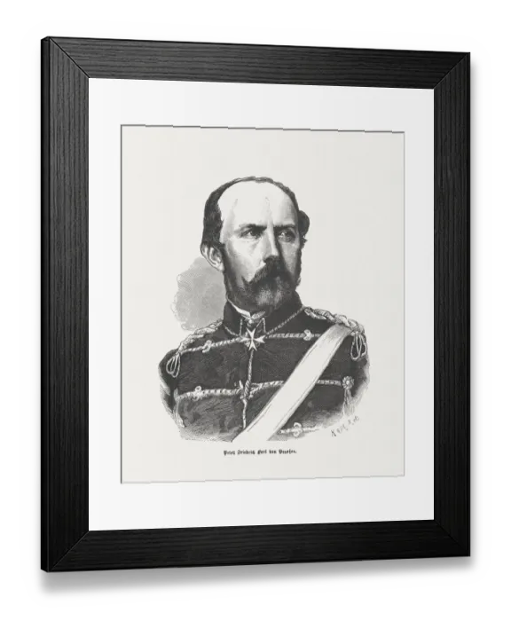 Framed Print : Prince Charles of Prussia, published in 1871 Framed Print : Prince Charles of Prussia, published in 1871