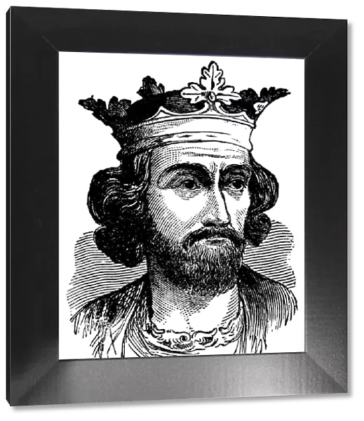 Edward I. Engraving from 1896 featuring King Edward I who was the king of England