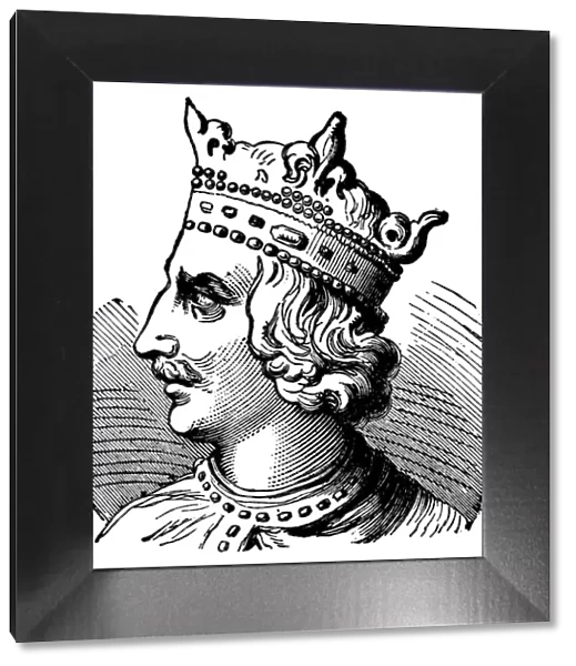 Henry I. Engraving from 1896 featuring King Henry I who was the king of England