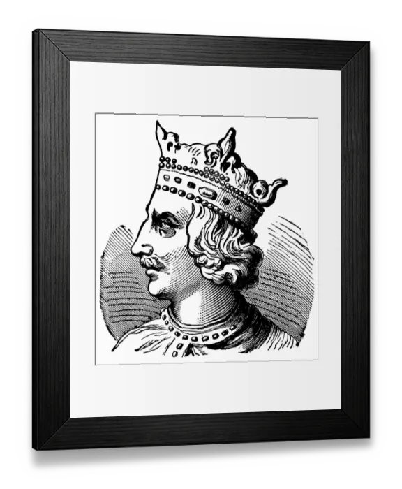 Framed Print : Henry I. Engraving from 1896 featuring King Henry I who was the king of England Framed Print : Henry I. Engraving from 1896 featuring King Henry I who was the king of England