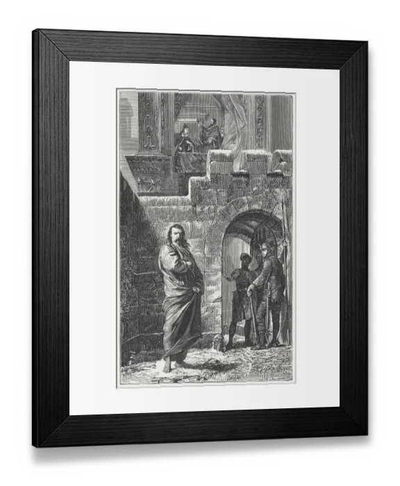 Framed Print : Henry IV in the Castle of Canossa, 1077, published 1881 Framed Print : Henry IV in the Castle of Canossa, 1077, published 1881