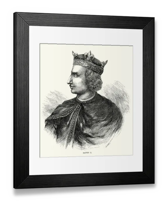 Framed Print : King Henry I of England Framed Print : King Henry I of England