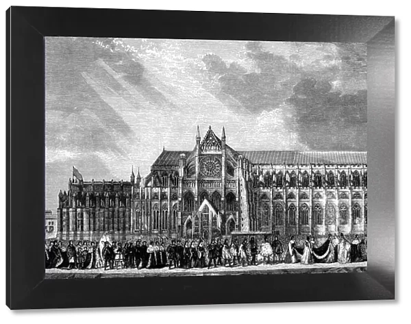 Coronation procession of Anne Boleyn to Westminster Abbey