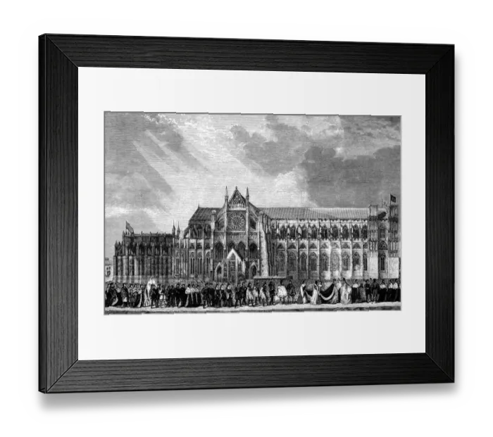 Framed Print : Coronation procession of Anne Boleyn to Westminster Abbey Framed Print : Coronation procession of Anne Boleyn to Westminster Abbey