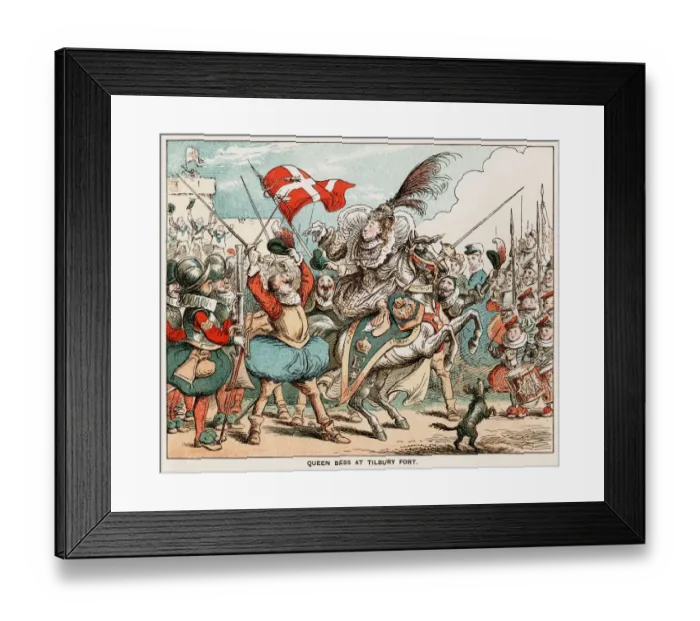 Framed Print : Queen Elizabeth I at Tilbury Fort Framed Print : Queen Elizabeth I at Tilbury Fort