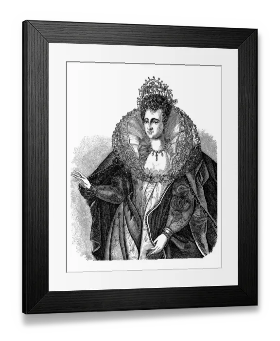 Framed Print : 18th Century Style, Upper Class, One Woman Only, Nobility, Middle Ages, Painted Image Framed Print : 18th Century Style, Upper Class, One Woman Only, Nobility, Middle Ages, Painted Image