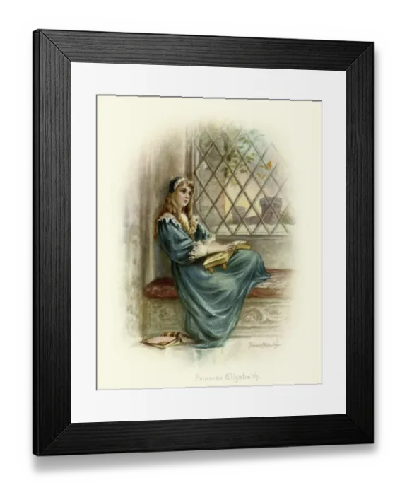 Framed Print : Queen Elizabeth I as a young girl