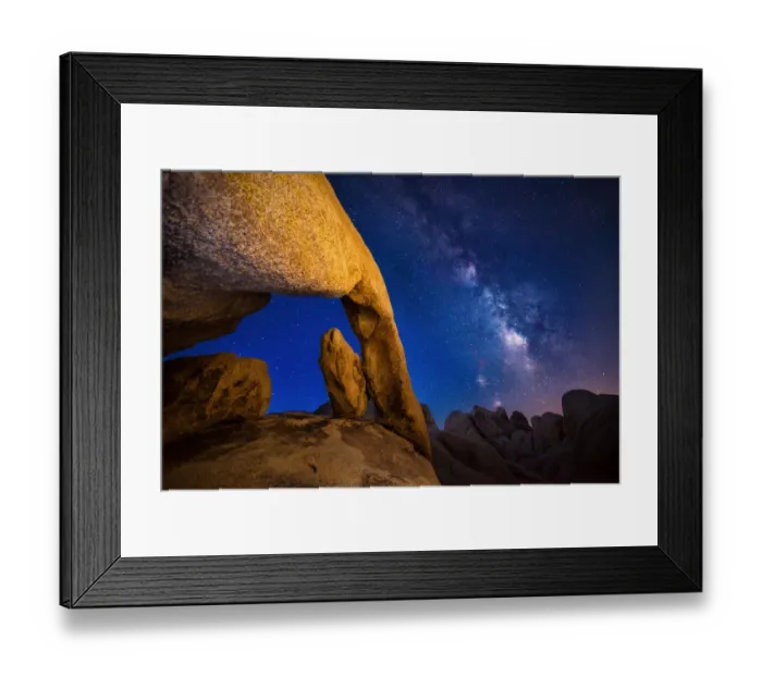 Framed Print : Arch rock at Joshua Tree national park with milky way Framed Print : Arch rock at Joshua Tree national park with milky way