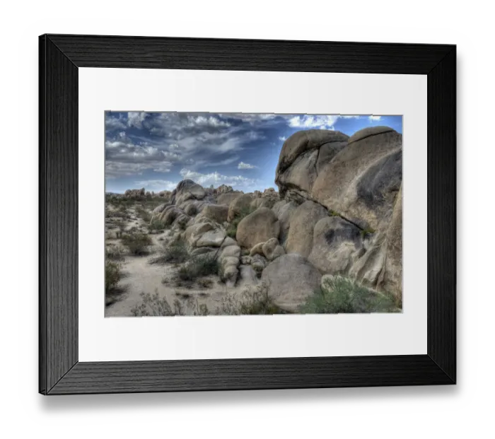 Framed Print : rocks at Joshua Tree National Park - California - USA Framed Print : rocks at Joshua Tree National Park - California - USA