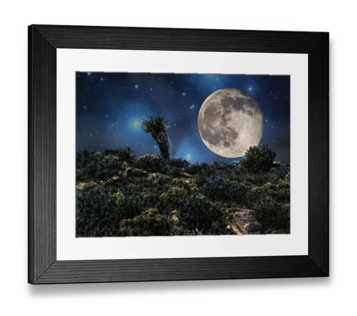 Framed Print : BIG Moon in the Desert Framed Print : BIG Moon in the Desert