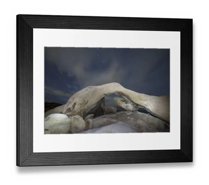 Framed Print : Arch Rock with stars, Joshua Tree National Park Framed Print : Arch Rock with stars, Joshua Tree National Park
