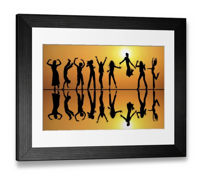 Framed Print : afterglow, atmospheric, backlit, dance, evening light, evenings, glad, graphic, group Framed Print : afterglow, atmospheric, backlit, dance, evening light, evenings, glad, graphic, group