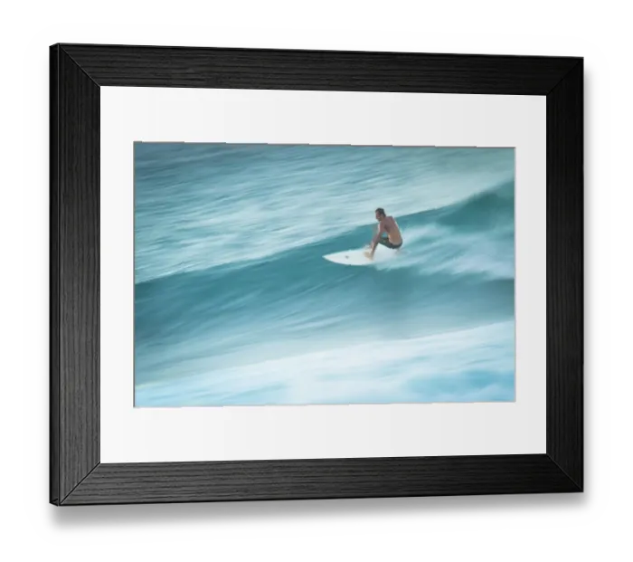 Framed Print : Surfer in motion Framed Print : Surfer in motion