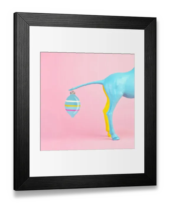 Framed Print : Toy animal with shiny ornament on tail Framed Print : Toy animal with shiny ornament on tail