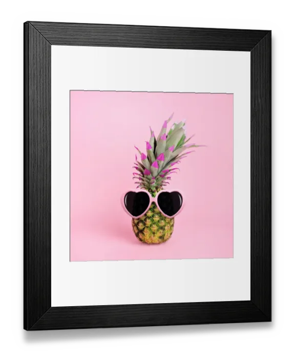 Framed Print : Pineapple wearing sunglasses Framed Print : Pineapple wearing sunglasses