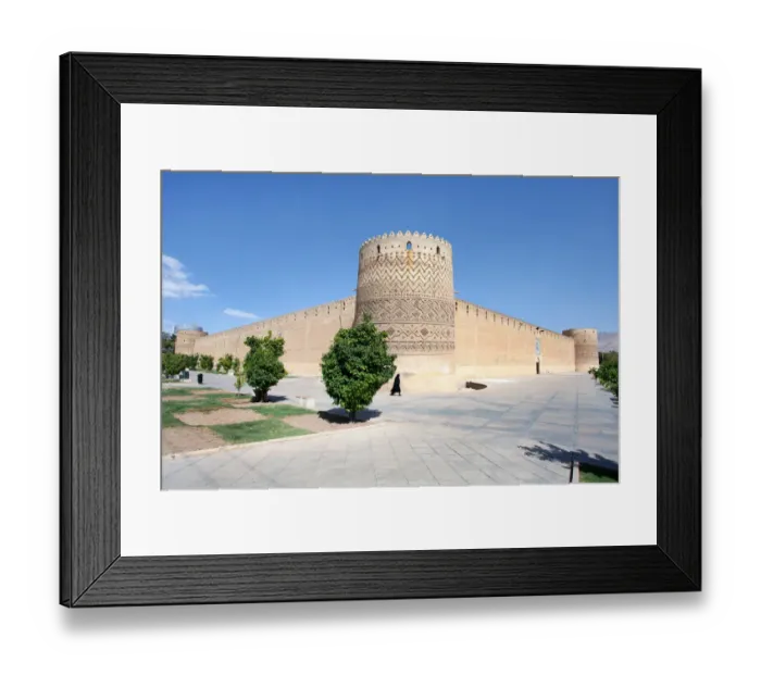 Framed Print : Persian citadel of Karim Khan castle in Shiraz, Iran