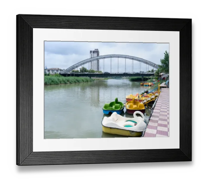 Framed Print : Babolsar bridge over Babol river, Mazandaran province, Iran Framed Print : Babolsar bridge over Babol river, Mazandaran province, Iran