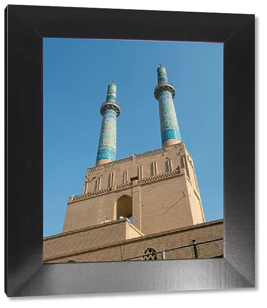 Yazd Jameh Mosque minarets, the tallest in Iran