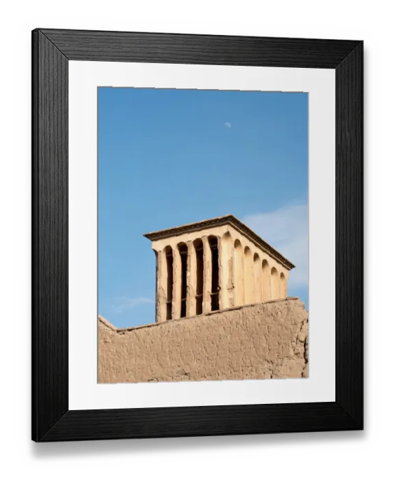 Framed Print : Windcatcher, Yazd, Iran