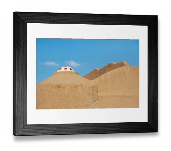 Framed Print : Traditional adobe building in Yazd old town, Iran Framed Print : Traditional adobe building in Yazd old town, Iran