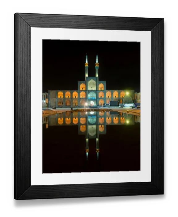 Framed Print : Amir Chakmaq complex by night, Yazd, Iran Framed Print : Amir Chakmaq complex by night, Yazd, Iran