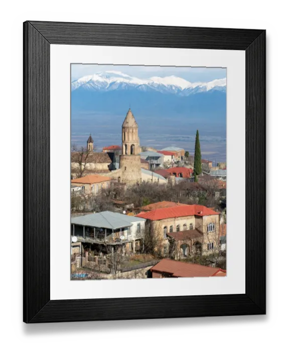 Framed Print : Sighnaghi old town, Caucasus scenery, Georgia