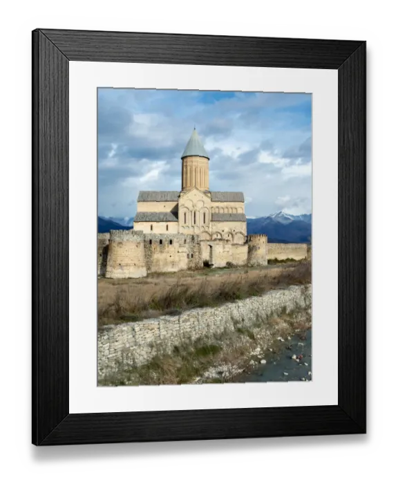 Framed Print : Alaverdi cathedral and Caucasus mountains, Georgia Framed Print : Alaverdi cathedral and Caucasus mountains, Georgia