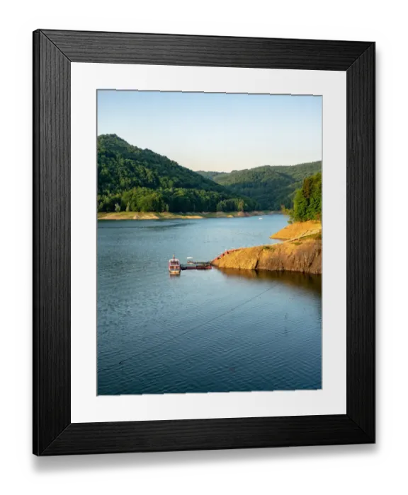 Framed Print : Lake Vidraru at sunset, Arges county, Romania Framed Print : Lake Vidraru at sunset, Arges county, Romania