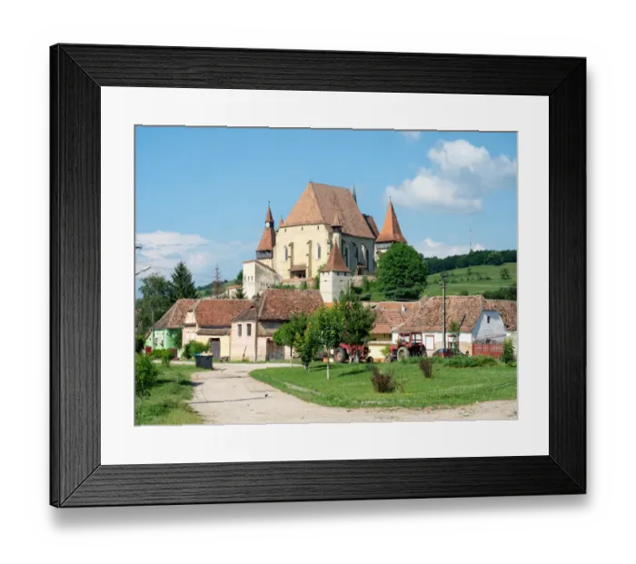 Framed Print : Biertan village, famous UNESCO heritage in Romania Framed Print : Biertan village, famous UNESCO heritage in Romania