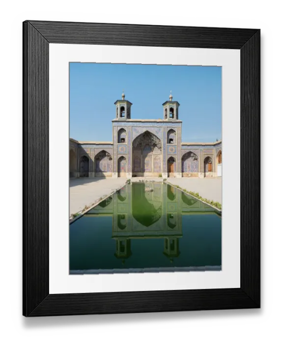 Framed Print : Nasir ol Molk mosque pool, Shiraz, Iran Framed Print : Nasir ol Molk mosque pool, Shiraz, Iran