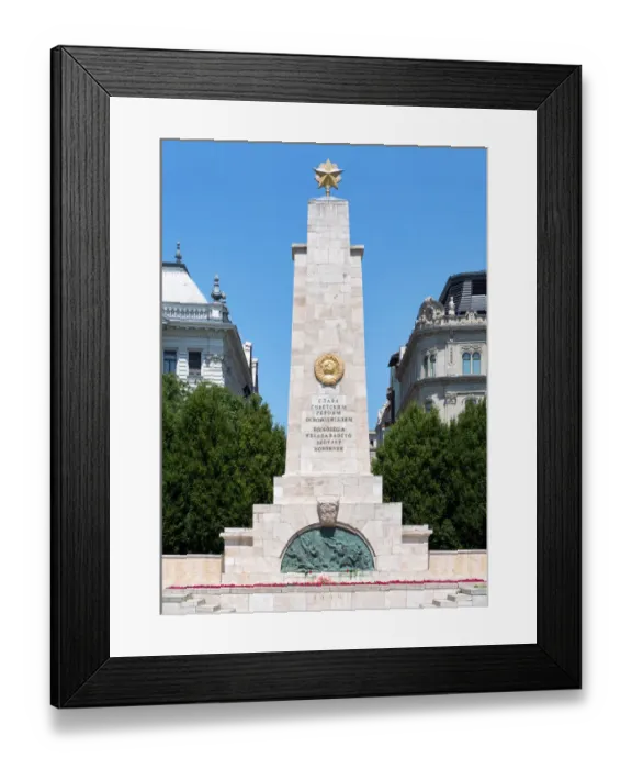 Framed Print : The Soviet War Memorial in Budapest, Hungary