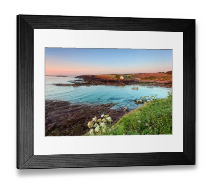 Framed Print : Pembrokeshire coast at sunset Framed Print : Pembrokeshire coast at sunset