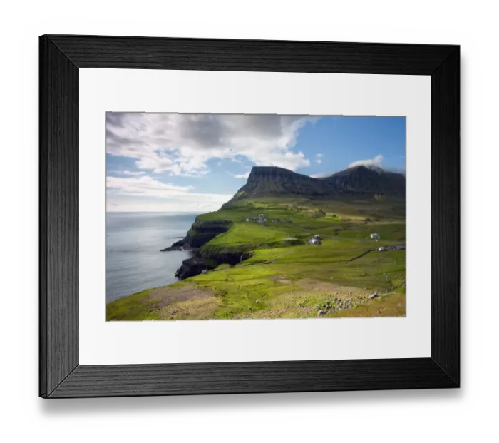 Framed Print : Faroe Islands, natural landscape Framed Print : Faroe Islands, natural landscape