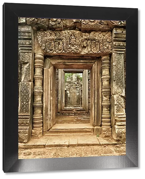 Golden doorway at Bayon Temple