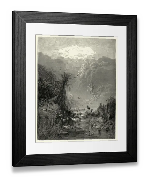 Framed Print : Miltons Paradise Lost - tepid cavesm and fens and shores Framed Print : Miltons Paradise Lost - tepid cavesm and fens and shores