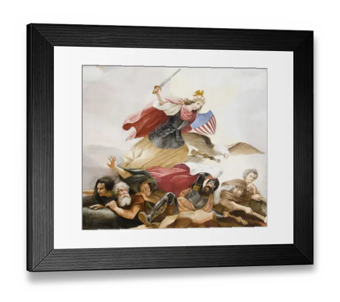 Framed Print : victory, history, fine art painting, battle, women, men, large group of people, capitol building Framed Print : victory, history, fine art painting, battle, women, men, large group of people, capitol building