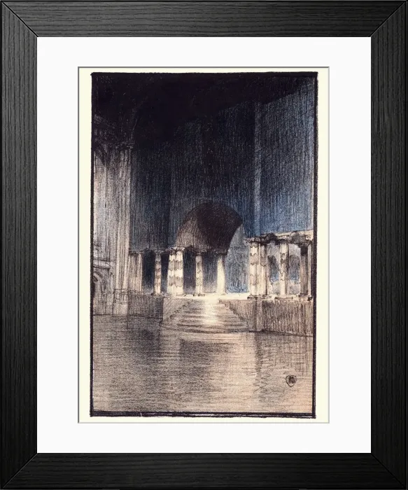 Framed Print : Stage in the Guildhall, London, 1900 Framed Print : Stage in the Guildhall, London, 1900