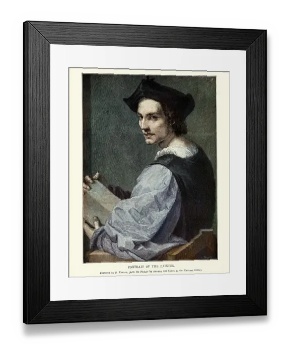 Framed Print : Portrait of a Young Man, Andrea del Sarto, 16th Century Framed Print : Portrait of a Young Man, Andrea del Sarto, 16th Century