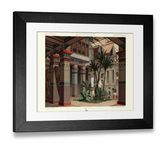 Framed Print : Ancient egypt - internal courtyard of a dwelling Framed Print : Ancient egypt - internal courtyard of a dwelling