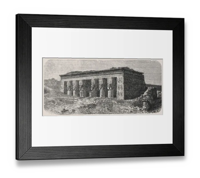 Framed Print : Ancient temple Ruins at Dendera Framed Print : Ancient temple Ruins at Dendera