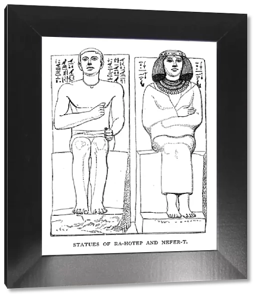 Statues of Rahotep and Nefret