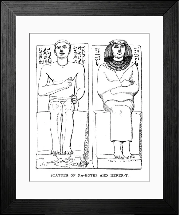 Framed Print : Statues of Rahotep and Nefret Framed Print : Statues of Rahotep and Nefret