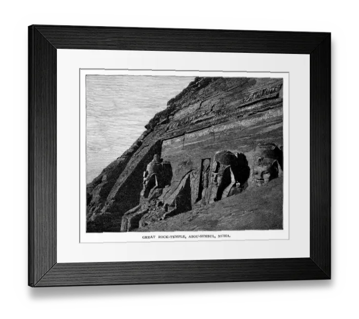 Framed Print : The great rock temple in Nubia Framed Print : The great rock temple in Nubia