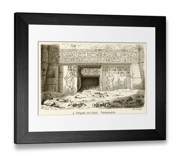 Framed Print : stone grave at Giza, Egypt Framed Print : stone grave at Giza, Egypt