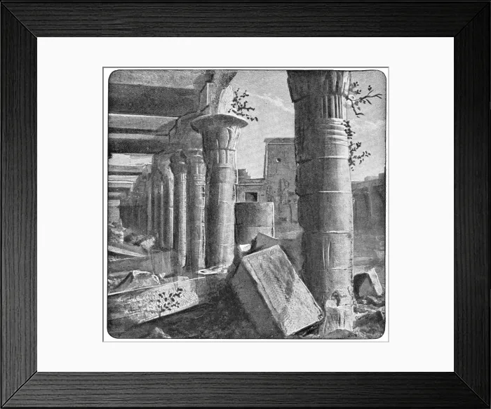 Framed Print : Philae Temple in Aswan, Egypt - Ottoman Empire Framed Print : Philae Temple in Aswan, Egypt - Ottoman Empire